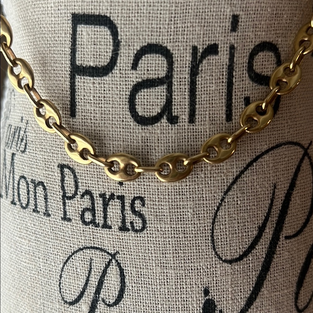 Vintage Gucci 18K Gold Mariner Necklace 16” - Picture 3 of 7